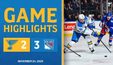 Game Highlights: Rangers 3, Blues 2