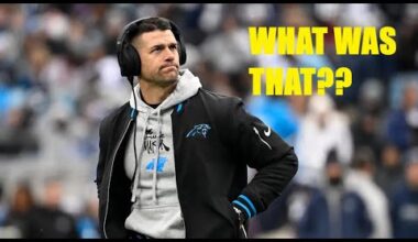 AWFUL Coaching Leads To SPINELESS Carolina Panthers Loss on MNF