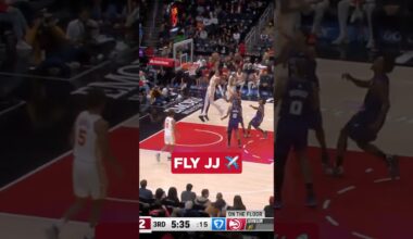 Birds flying high, you know how I feeeeeel #nba #hawks #jalenjohnson #dunks