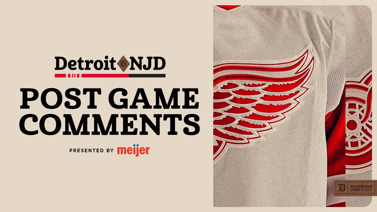 Dylan Larkin, James van Riemsdyk, Todd McLellan Post Game Comments @ NJD | Nov. 24, 2025