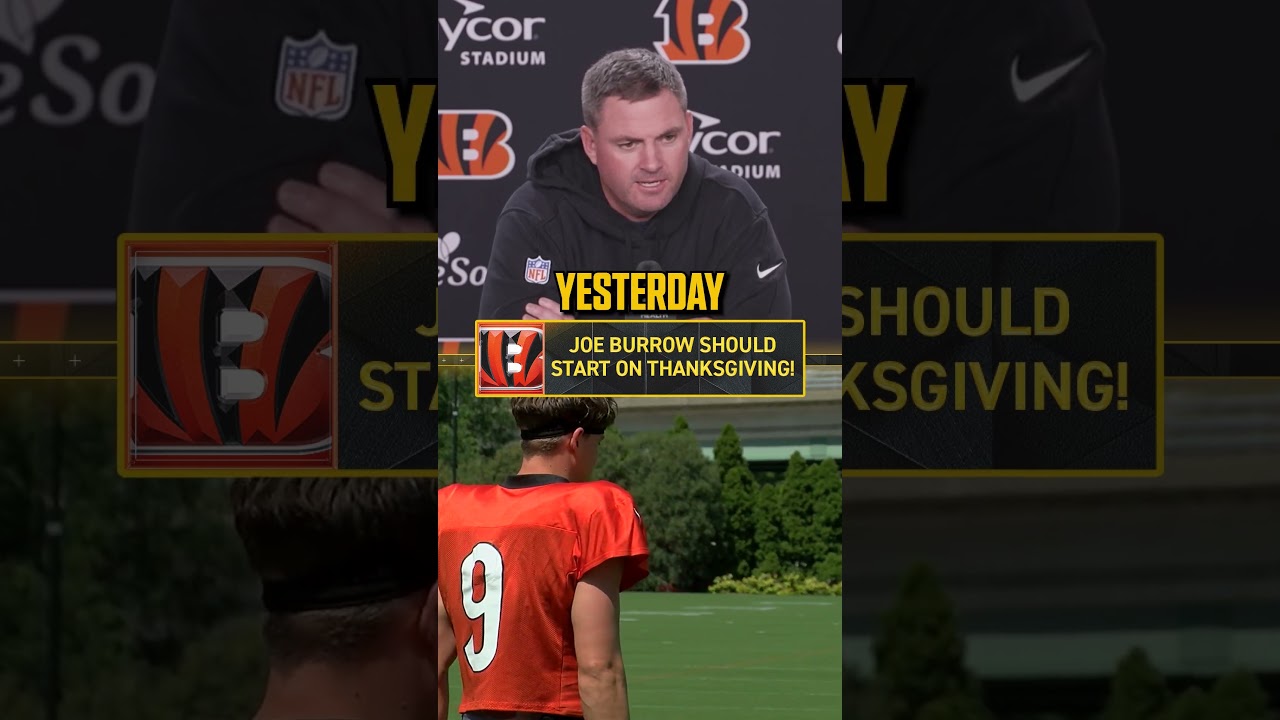 Joe Burrow is BACK! 🦃🏈 #burrow #bengals #thanksgiving #football #NFL