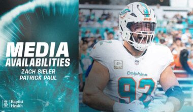 Zach Sieler and Patrick Paul meet with the media | Miami Dolphins