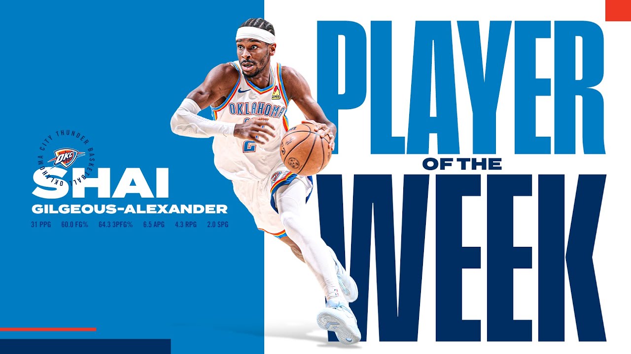 SGA Named NBA Western Conference Player of the Week | Highlights | November 24, 2025 | OKC Thunder