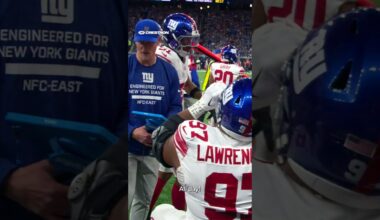 The big fella got after it on Sunday 😤 #shorts #nfl #giants #nygiants #newyorkgiants