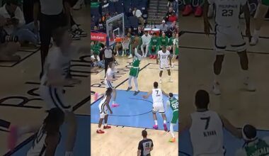 Shifting that energy ⚡️ 21 points in the first half for JB #celtics #nba #shorts