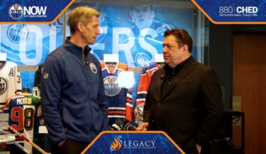 Edmonton Oilers Head Coach Kris Knoblauch in conversation with Bob Stauffer (11/25/25)
