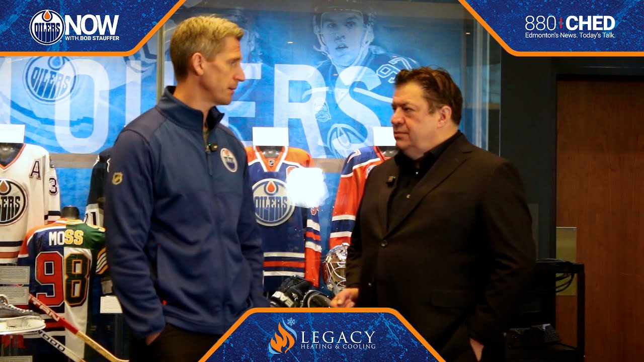 Edmonton Oilers Head Coach Kris Knoblauch in conversation with Bob Stauffer (11/25/25)