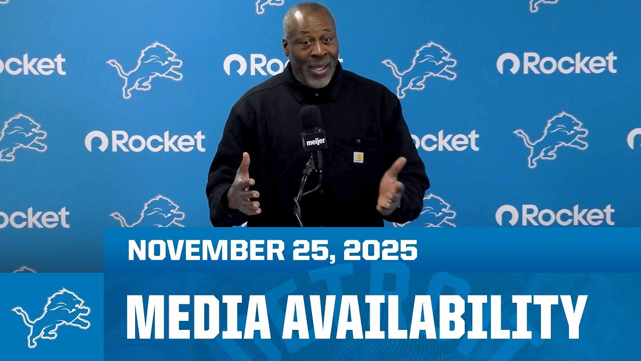 Detroit Lions Legend Lomas Brown meets with the media | November 25, 2025