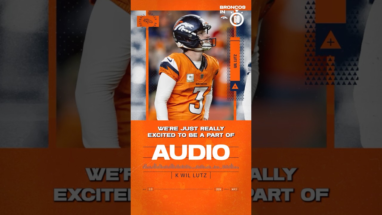 Back from the bye in #Broncosin60 ➡️ Wil Lutz signs extension + Troy Franklin looks to Week 13