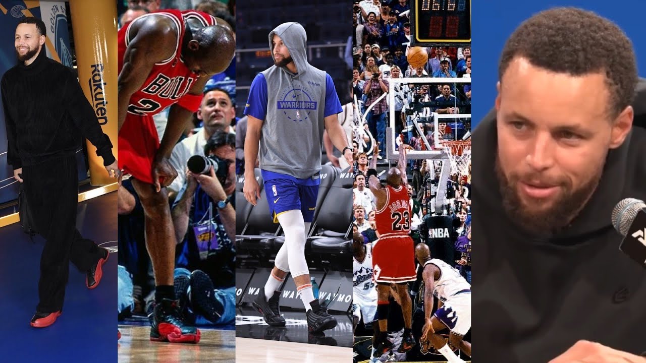 Steph Curry trolls Utah and wears MJ's Flu Game and Last Shot shoes vs Jazz 😂