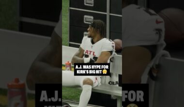 This reaction from A.J. Terrell Jr. after Kirk’s hit 💪 #nfl #falcons #football