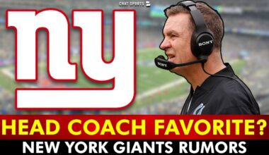 MAJOR Giants Rumors: "SLIGHT FAVORITE" Emerges In Head Coach Search | NY Giants News, Rumors