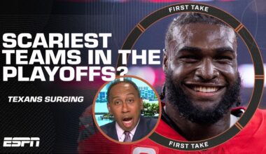 Stephen A. is SCARED of the Texans in the playoffs 🗣️ 'Will Anderson Jr. is SPECIAL' | First Take