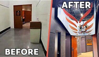 Anaheim Ducks Updated Locker Room | Side-by-Side Old vs New Comparison