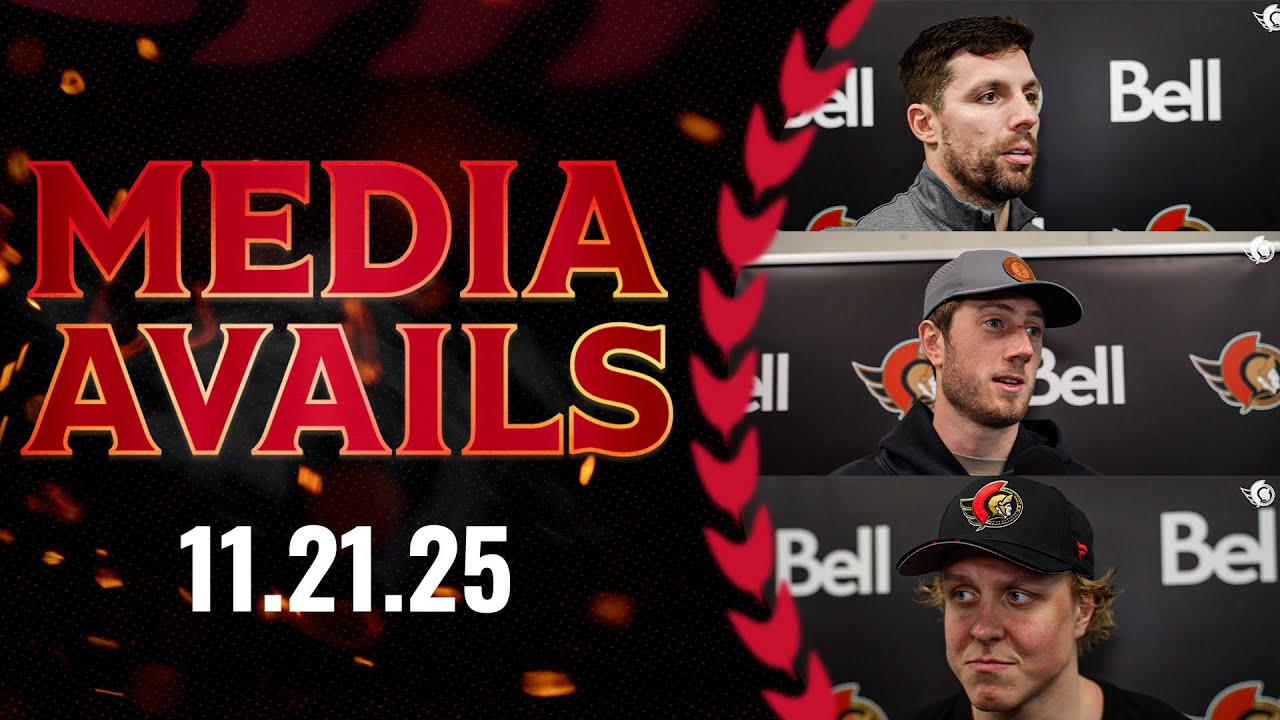 Fabian Zetterlund, David Perron, Tyler Kleven Media Availability