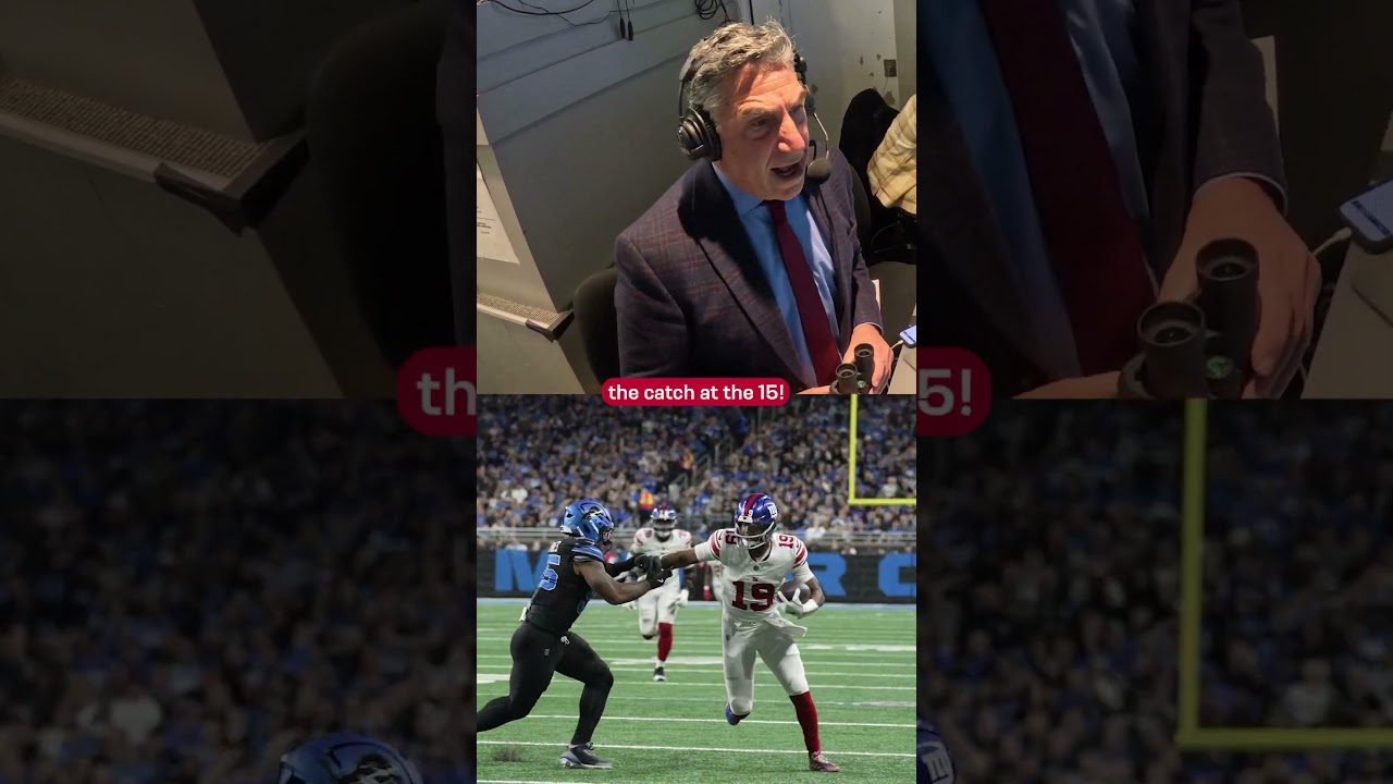Bob Papa's reaction to the trick play is too good 🎙️ #shorts #nfl #Giants #radio #newyorkgiants