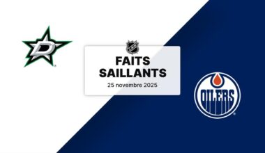 Stars vs Oilers 25/11/25 | Faits saillants