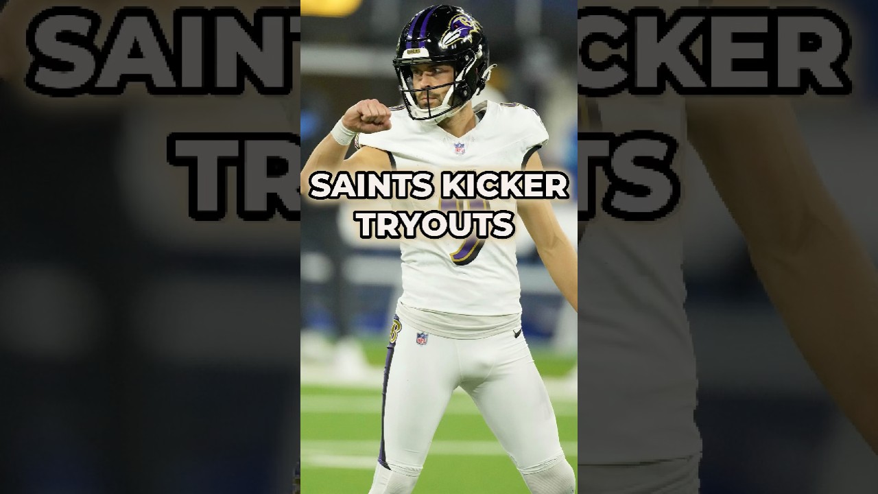 Justin Tucker TRYING OUT For The New Orleans Saints #shorts #nfl Saints News