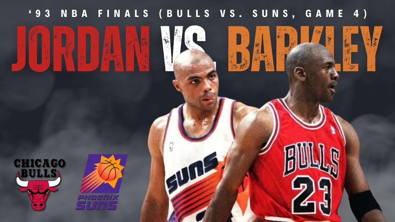 93 NBA FINALS (BULLS VS. SUNS, GAME 4), JORDAN VS. BARKLEY