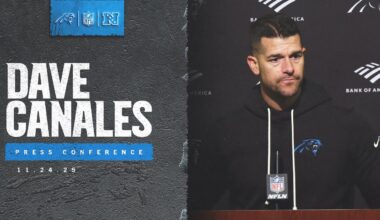 Dave Canales speaks after Week 12 matchup with the San Francisco 49ers | Carolina Panthers