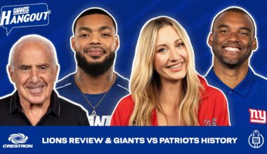 Lions Review and Giants vs Patriots History | Giants Hangout | New York Giants