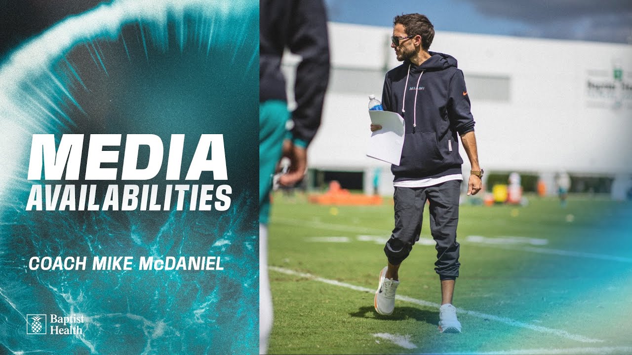 Coach Mike McDaniel meets with the media | Miami Dolphins