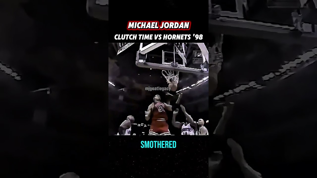 Michael Jordan Clutch Time vs Hornets | 02.11.1998 #shorts