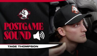 "We Need To Stay Level Headed" | Tage Thompson After Loss To Calgary Flames | Buffalo Sabres