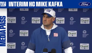 Mike Kafka Provides Update on Jaxson Dart | New York Giants