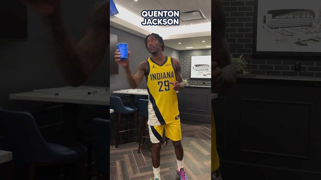 Quenton Jackson Tries to Catch the Cup 👀