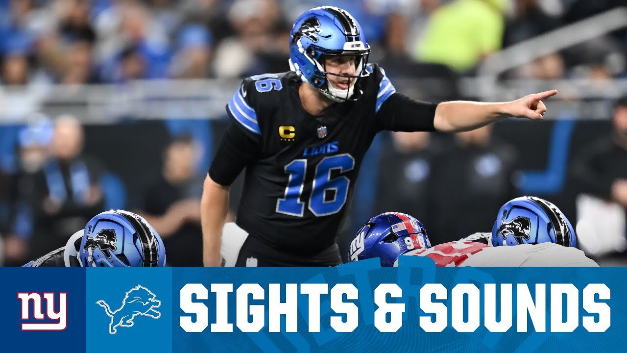 Sights and Sounds: Detroit Lions quarterback Jared Goff mic'd up in 34-27 OT win vs New York Giants