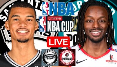 LIVE: SAN ANTONIO SPURS vs PORTLAND TRAIL BLAZERS | NBA | PLAY BY PLAY | SCOREBOARD