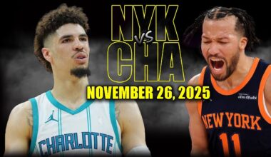 New York Knicks vs Charlotte Hornets Full Game Highlights - November 26, 2025 | NBA Season