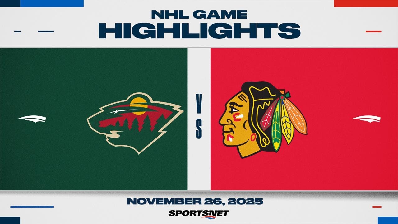 NHL Highlights | Wild vs. Blackhawks - November 26, 2025