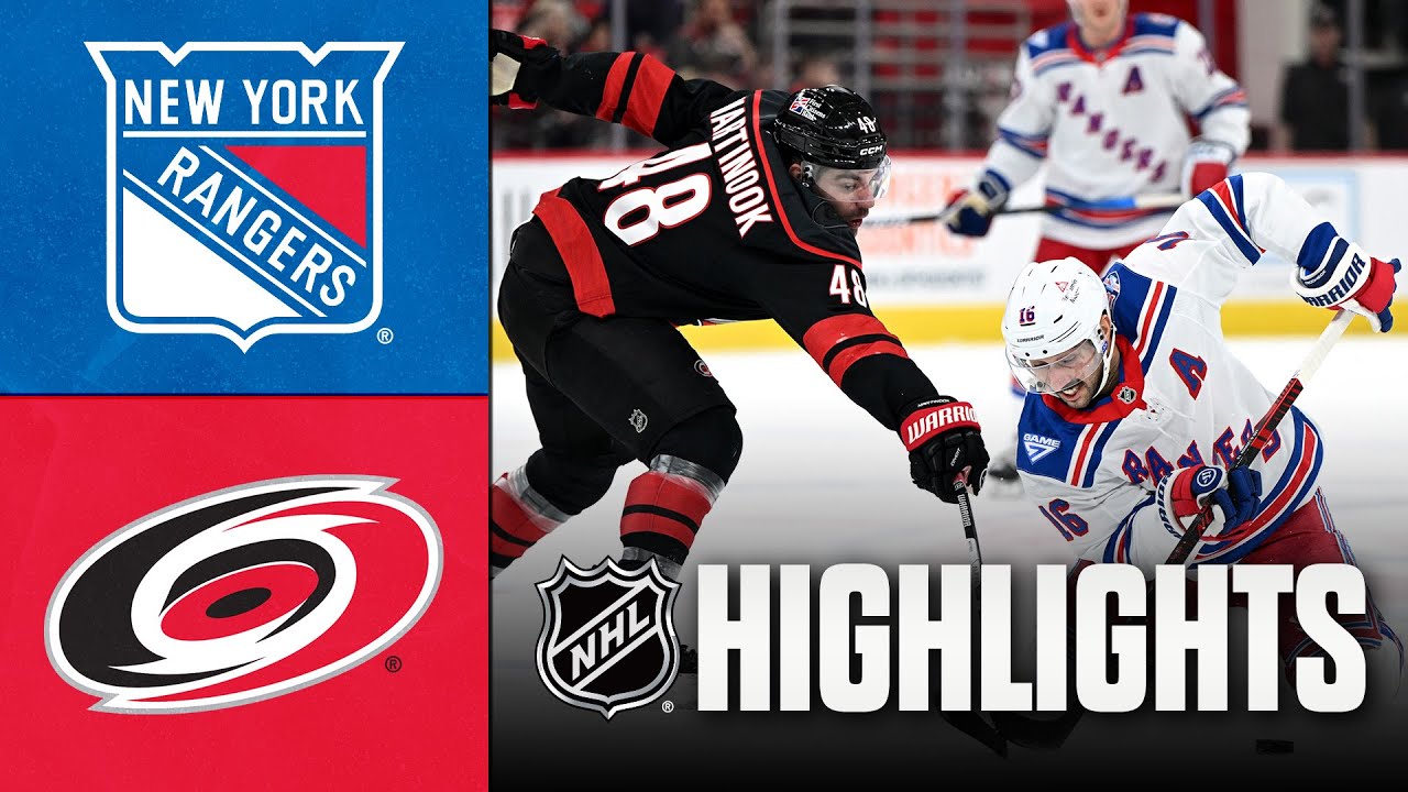 Rangers vs. Hurricanes | NHL Highlights | November 26, 2025