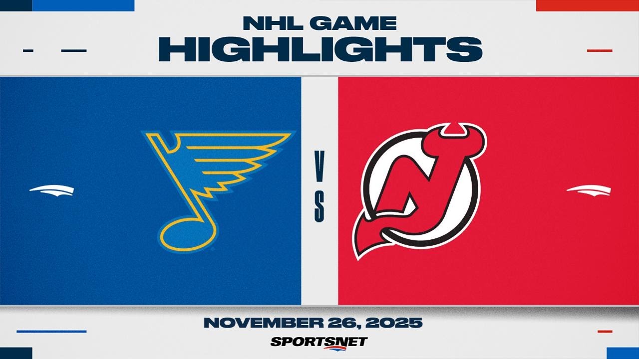 NHL Highlights | Blues vs. Devils - November 26, 2025