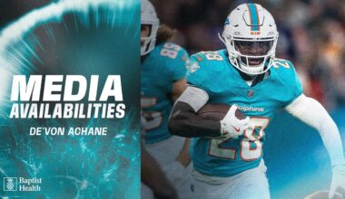 De’Von Achane meets with the media | Miami Dolphins