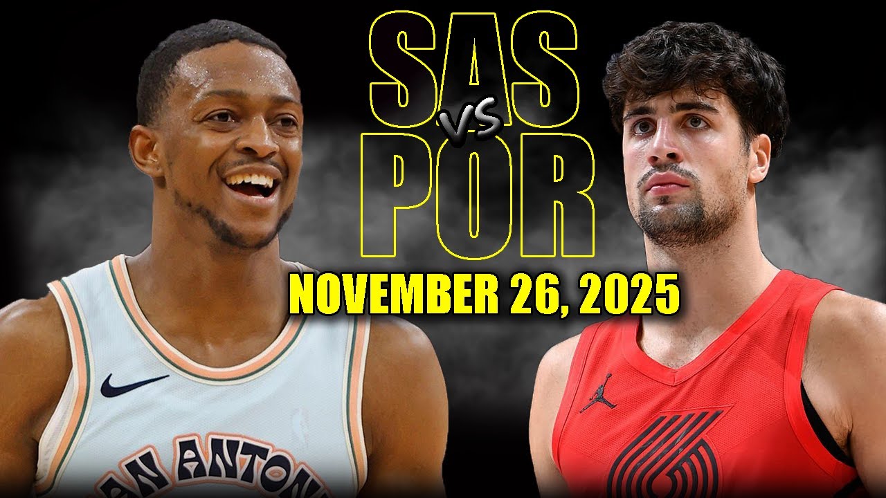 San Antonio Spurs vs Portland Trail Blazers Full Game Highlights - November 26, 2025 | NBA Season