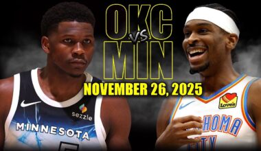 Oklahoma City Thunder vs Minnesota Timberwolves Full Game Highlights  -November 26 2025 | NBA Season