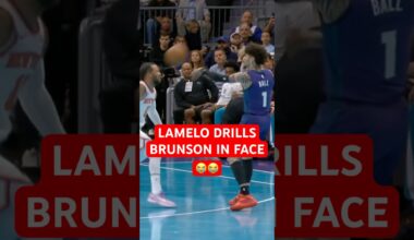 LaMelo hits Brunson in the face 😭