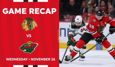 Blackhawks vs. Wild Game Highlights | 11.26.25