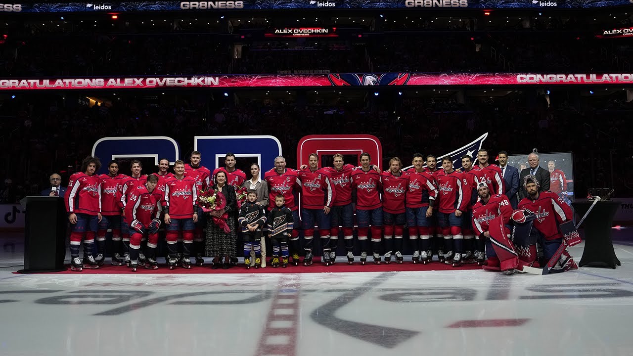 Alex Ovechkin's Entire 1500 Games / 900 Goals Ceremony