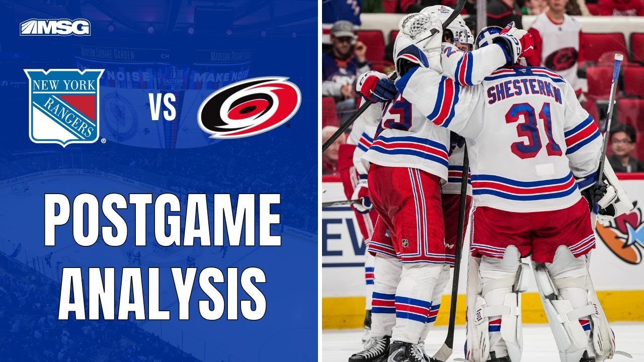 Shesterkin Saves 36 In Rangers Road Win In Carolina | New York Rangers