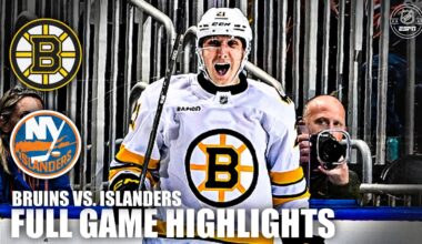 Boston Bruins vs. New York Islanders | Full Game Highlights | ESPN NHL