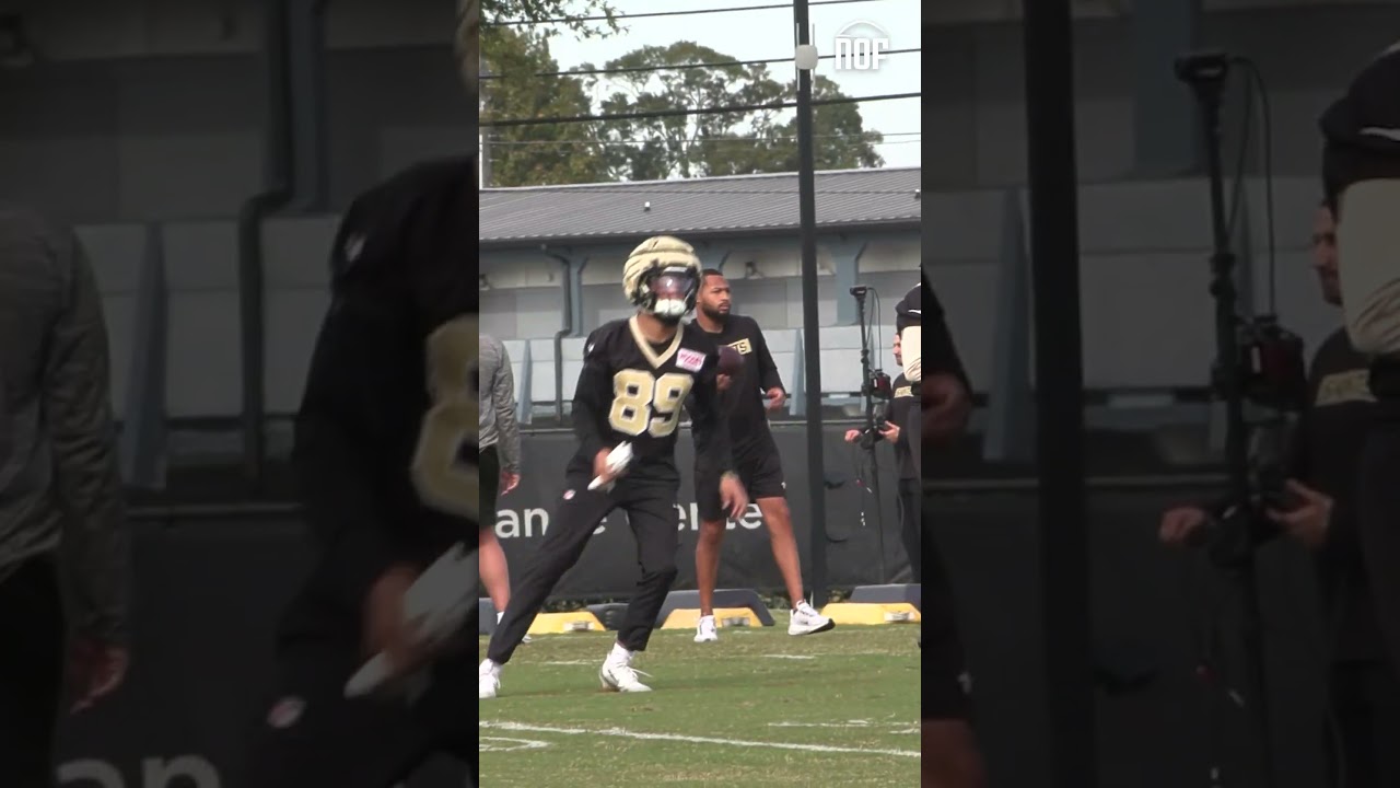 #Saints new additions K Cade York, WR Samori Toure and RB Ian Wheeler at practice Wednesday