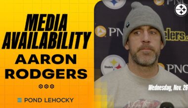 Aaron Rodgers Media Availability (Nov. 26) | Pittsburgh Steelers