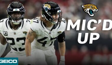 Foye Oluokun and Dennis Gardeck MIC'D up in Week 12 vs. Cardinals | Jacksonville Jaguars