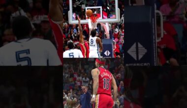 Yves Missi BLOCKS 🚫 Jaren Jackson Jr. #pelicans #nba #shorts