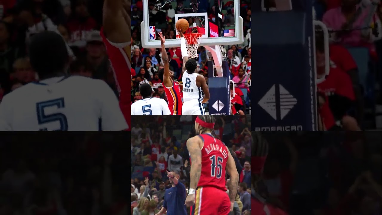 Yves Missi BLOCKS 🚫 Jaren Jackson Jr. #pelicans #nba #shorts