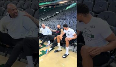 Dame and Giannis reunited! #Bucks #NBA